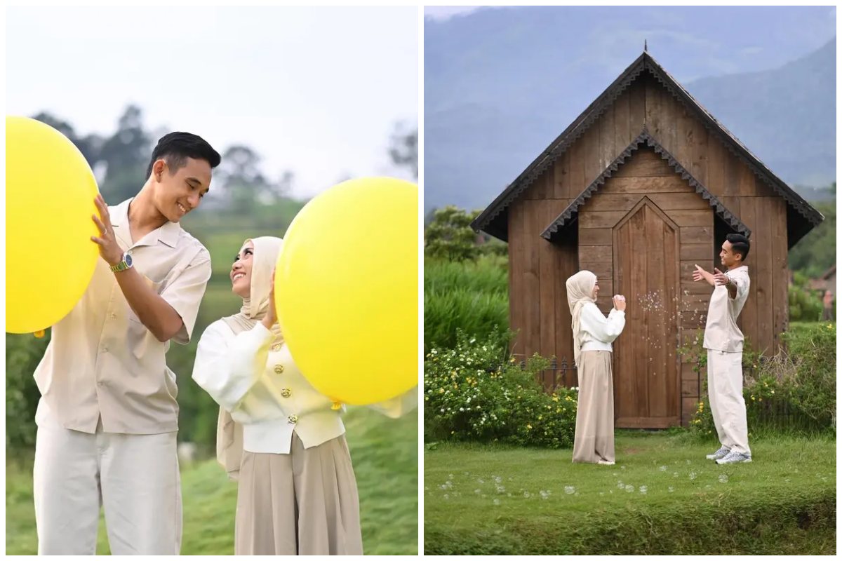7 Potret prewedding pemain Timnas Rizky Ridho Sendy Aulia, konsepnya simpel