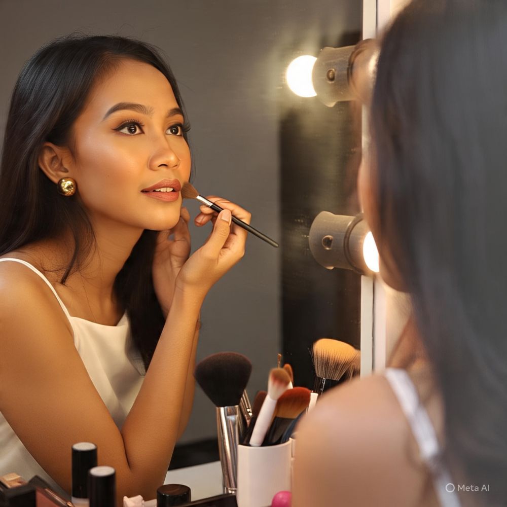 Urutan makeup simpel untuk pemula, 10 menit langsung glowing