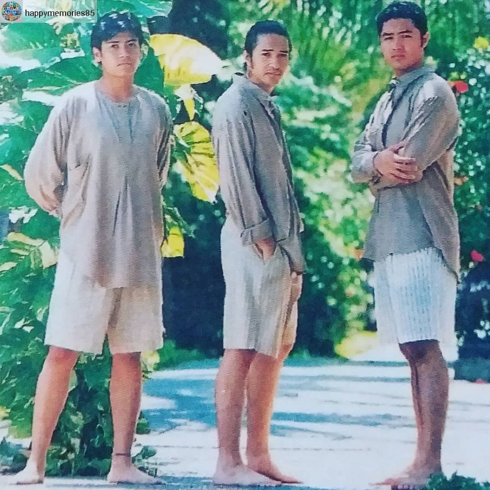 Foto masa muda 9 personel boyband 90-an, Roy Jordy tampil modis dengan tatanan rambut gondrong sebahu