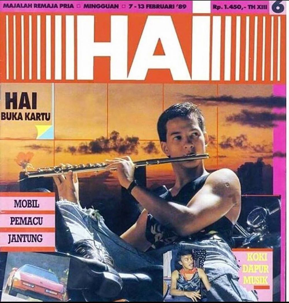 Foto masa muda 9 personel boyband 90-an, Roy Jordy tampil modis dengan tatanan rambut gondrong sebahu