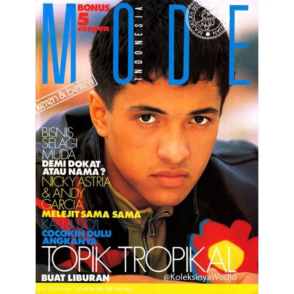 Foto masa muda 9 personel boyband 90-an, Roy Jordy tampil modis dengan tatanan rambut gondrong sebahu