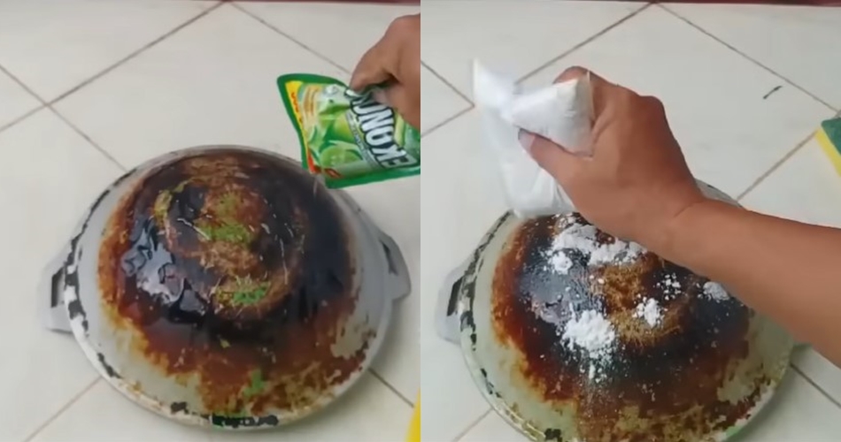 Nggak perlu ngegosok sampai berotot! Ini cara bersihin wajan gosong antidrama