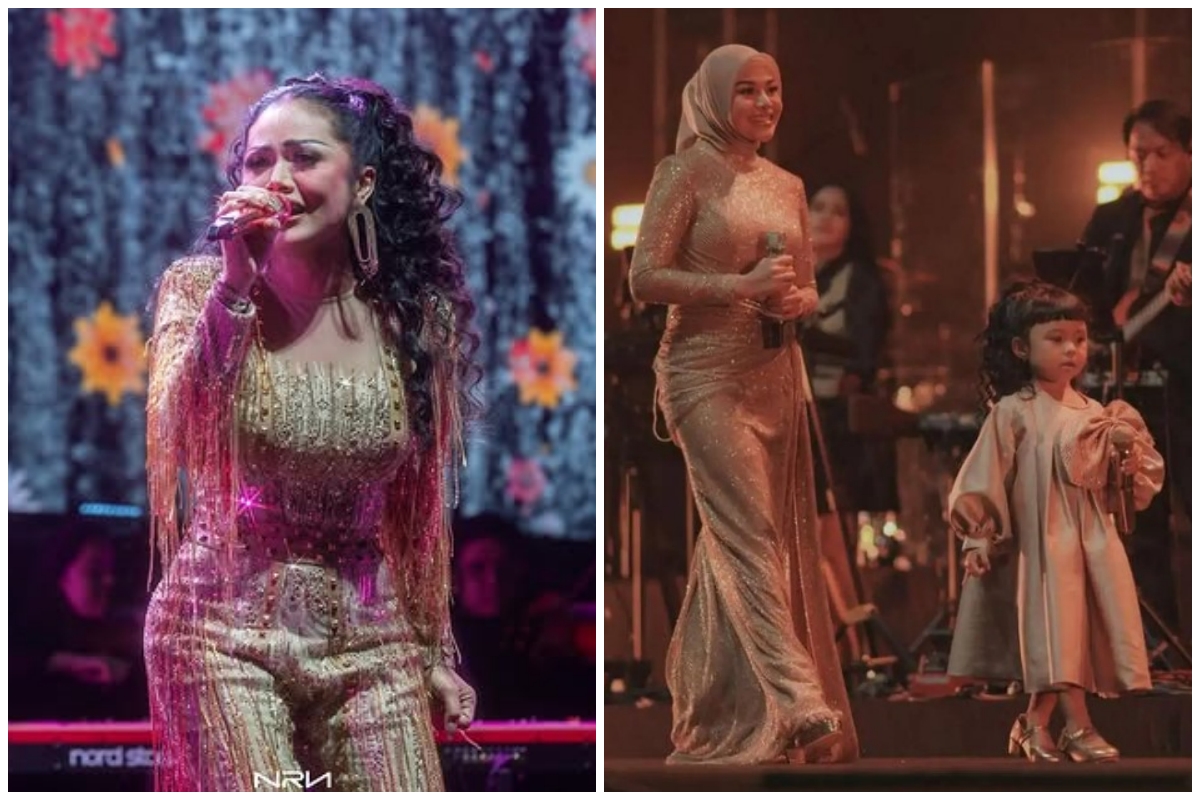 9 Potret Krisdayanti gelar konser di Malaysia, tampil kompak ajak anak dan cucu manggung bareng
