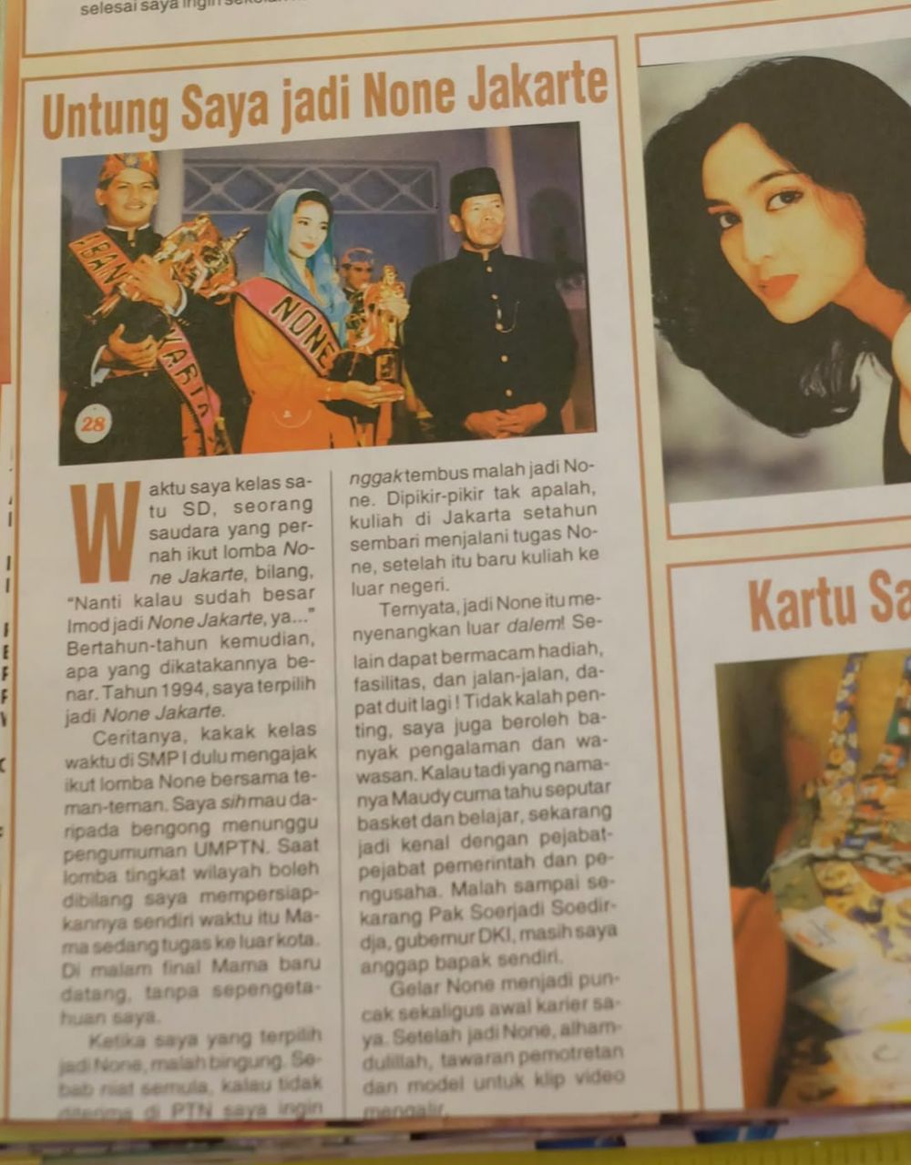 Maudy Koesnaedi reka ulang gaya jadi None Jakarta 1993, panen pujian terawet muda sepanjang masa