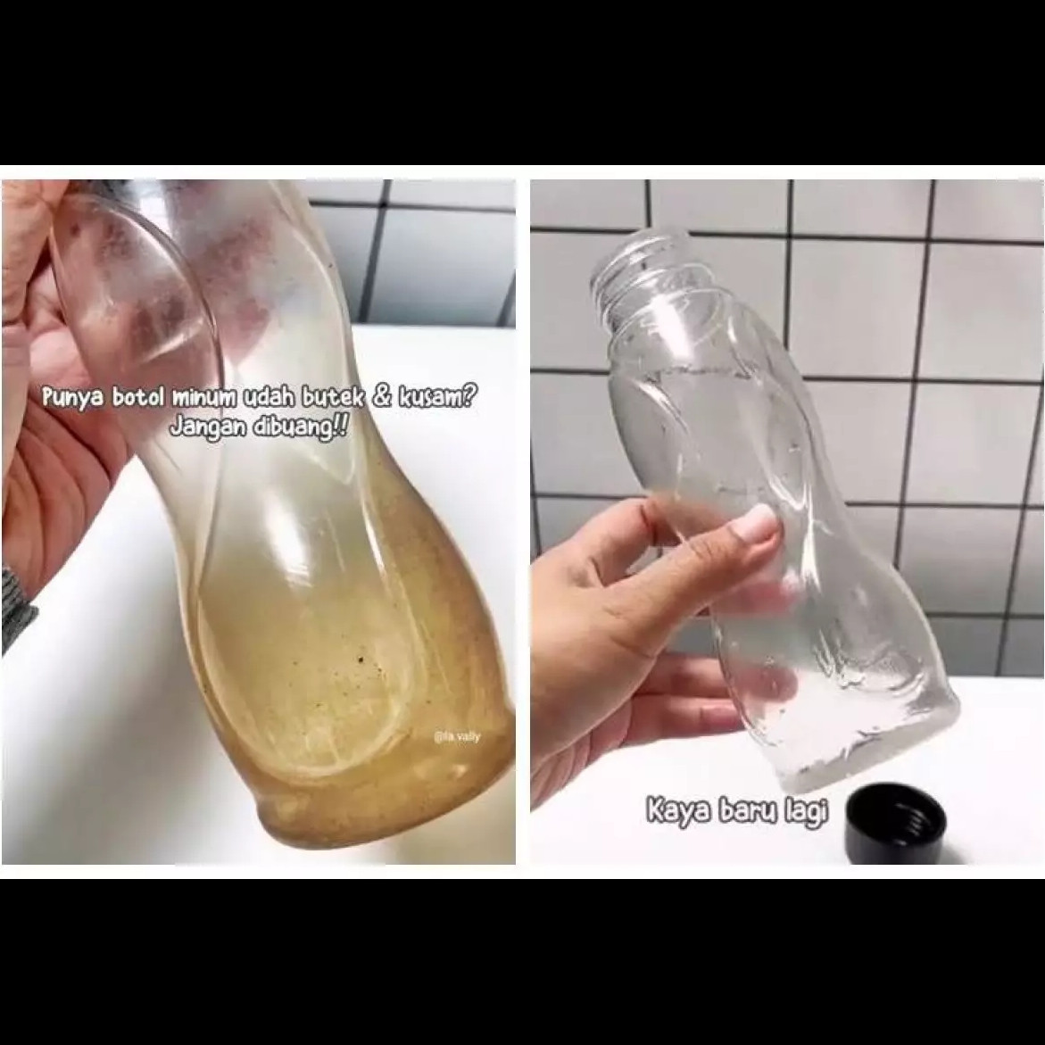 Cara cuci botol minum kusam dan kuning, hasilnya bikin kamu sayang mau membuangnya