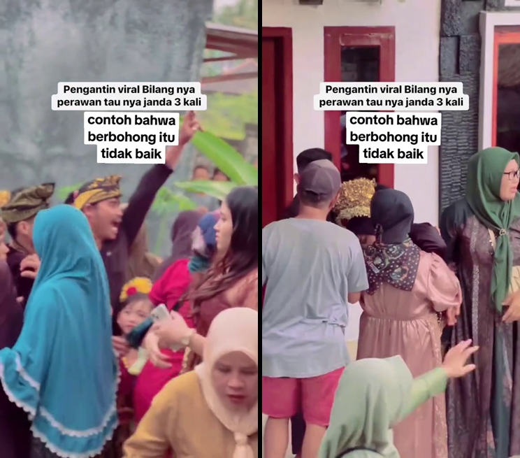 Pernikahan berujung ricuh, pengantin pria ini kecewa tahu istrinya ternyata pernah 3 kali menikah