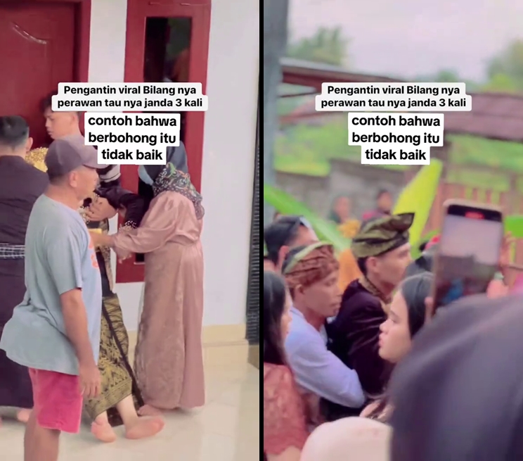 Pernikahan berujung ricuh, pengantin pria ini kecewa tahu istrinya ternyata pernah 3 kali menikah