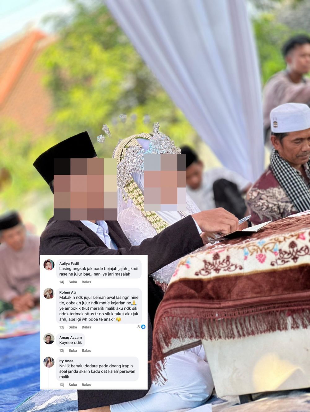 Pernikahan berujung ricuh, pengantin pria ini kecewa tahu istrinya ternyata pernah 3 kali menikah