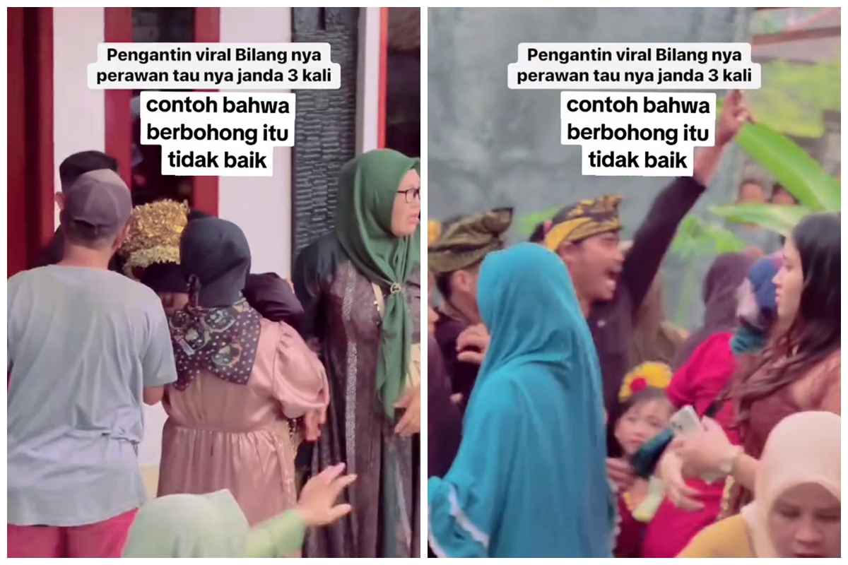 Pernikahan berujung ricuh, pengantin pria ini kecewa tahu istrinya ternyata pernah 3 kali menikah