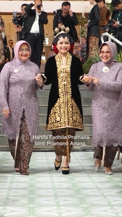 Hanifa Fadhila putri Pramono Anung dipersunting pengacara, 9 potret akad nikahnya kental adat Jawa