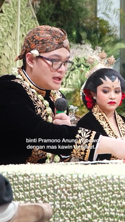 Hanifa Fadhila putri Pramono Anung dipersunting pengacara, 9 potret akad nikahnya kental adat Jawa