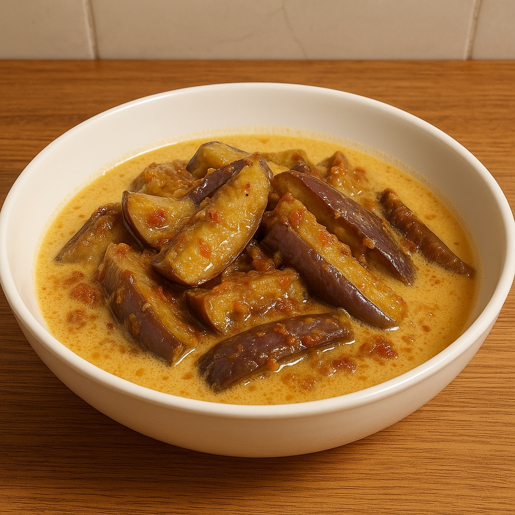 Lodeh terong santan, resep mudah yang bikin suasana makan makin hangat