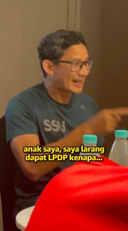 Bagian dari prinsip, Sandiaga Uno tegaskan larang anaknya ambil beasiswa LPDP, alasannya bikin salut
