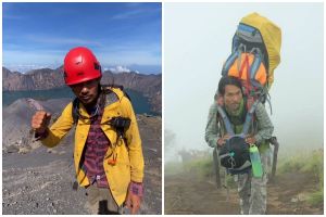 9 Potret Agam pemandu Gunung Rinjani yang bantu evakuasi Juliana Marins, rela tidur di tebing curam