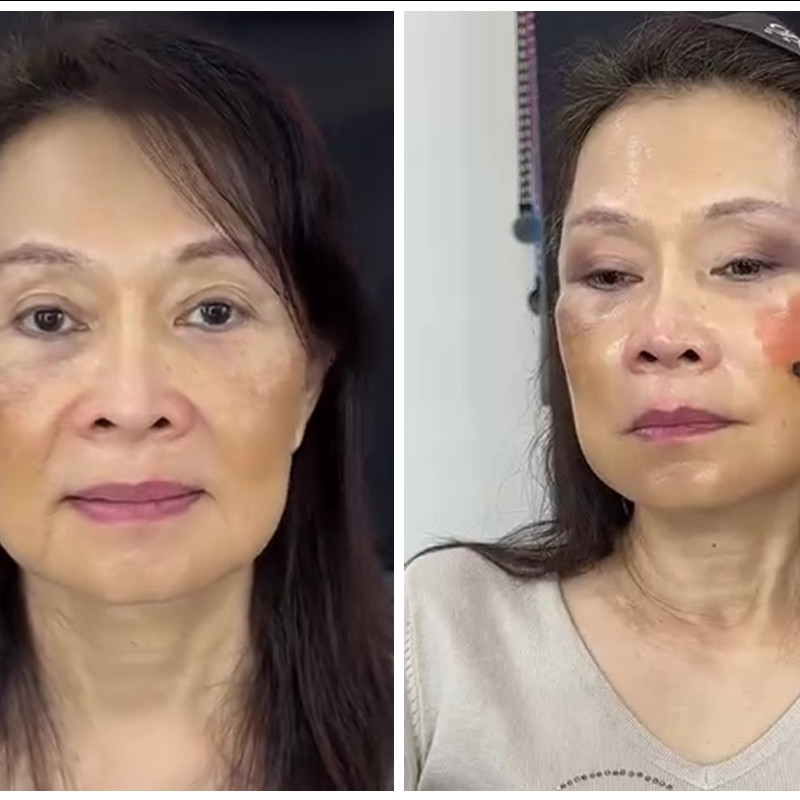 Dirias ala fairy makeup, transformasi riasan emak-emak ini endingnya bikin pangling bak model