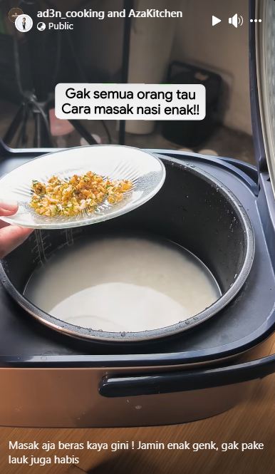 Cara simpel bikin nasi pulen dan bebas kerak di rice cooker, plus wangi bikin semangat makan