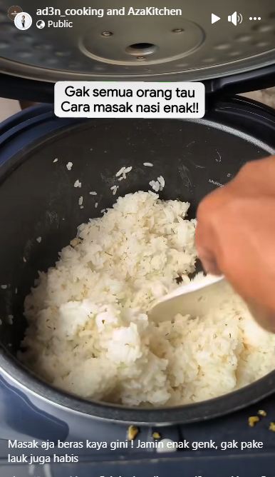 Cara simpel bikin nasi pulen dan bebas kerak di rice cooker, plus wangi bikin semangat makan