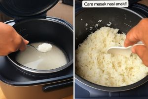 Cara simpel bikin nasi pulen dan bebas kerak di rice cooker, plus wangi bikin semangat makan