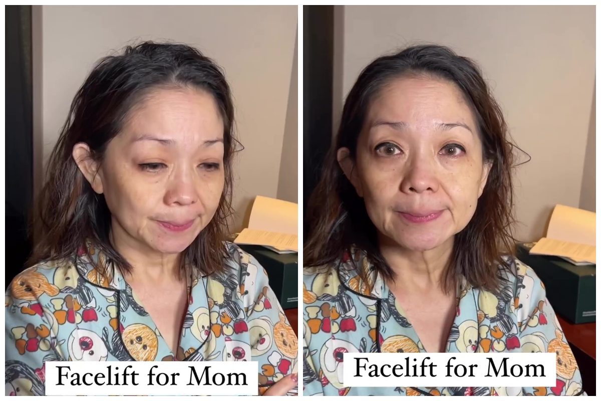 Kulit mulai kendur, transformasi ibu pengantin pakai facelift makeup ini hasilnya mirip Wika Salim