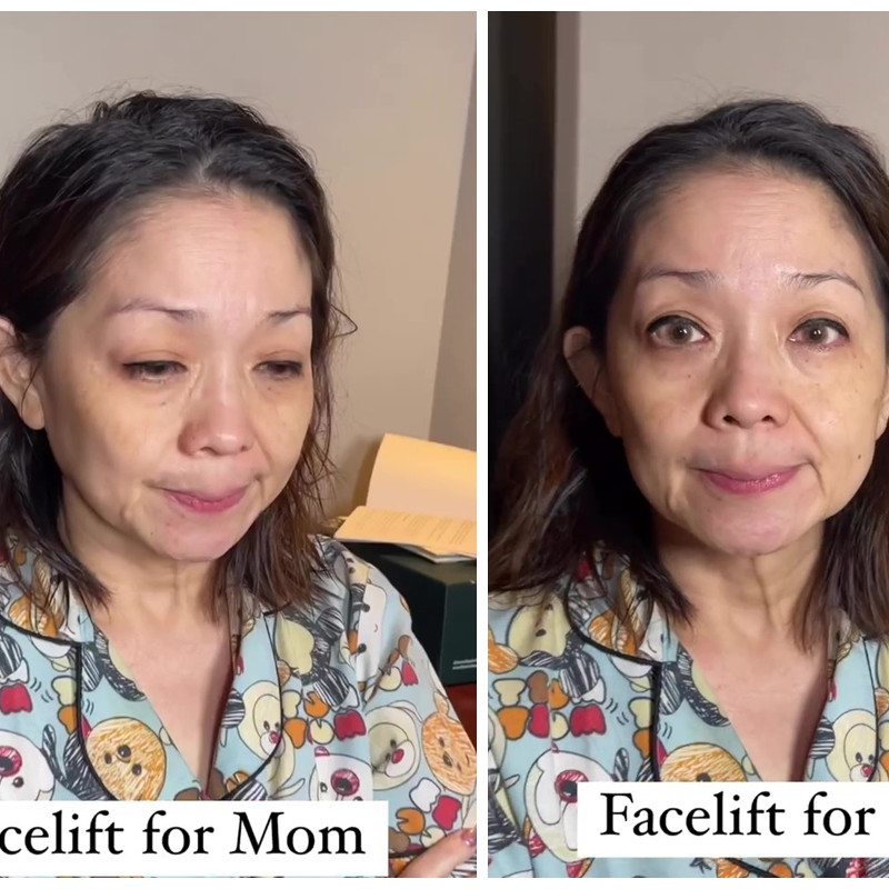 Kulit mulai kendur, transformasi ibu pengantin pakai facelift makeup ini hasilnya mirip Wika Salim