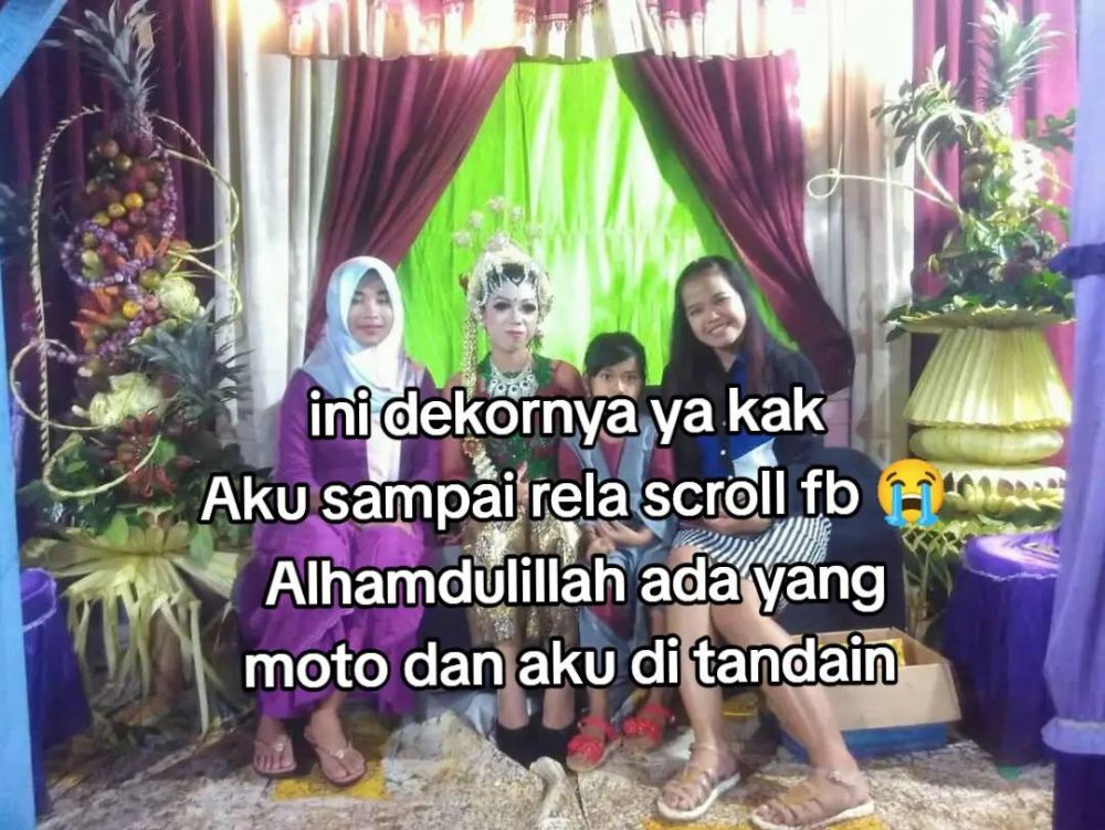 Momen wanita curhat tak pernah cetak foto pernikahan, ternyata hasil makeupnya malah bikin salfok