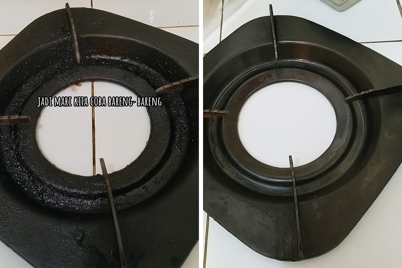 Cara cepat bersihkan kerak tungku kompor gas dalam 10 menit tanpa direndam air