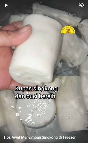 Trik simpel biar singkong kupas nggak cepat hitam dan bisa disimpan lama