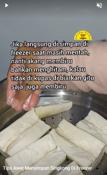 Trik simpel biar singkong kupas nggak cepat hitam dan bisa disimpan lama