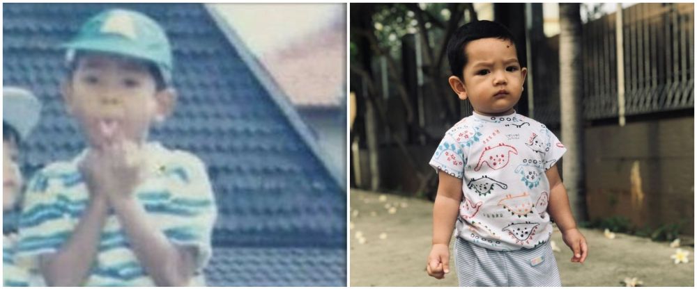 Plek-ketiplek dengan sang anak, potret masa kecil 14 seleb ini bukti buah jatuh tak jauh dari pohonnya