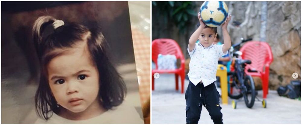 Plek-ketiplek dengan sang anak, potret masa kecil 14 seleb ini bukti buah jatuh tak jauh dari pohonnya