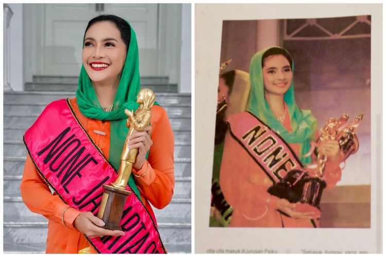 Kenang momen jadi None Jakarta, 7 potret klasik makeup Maudy Koesnaedi bikin wajahnya bak tak menua