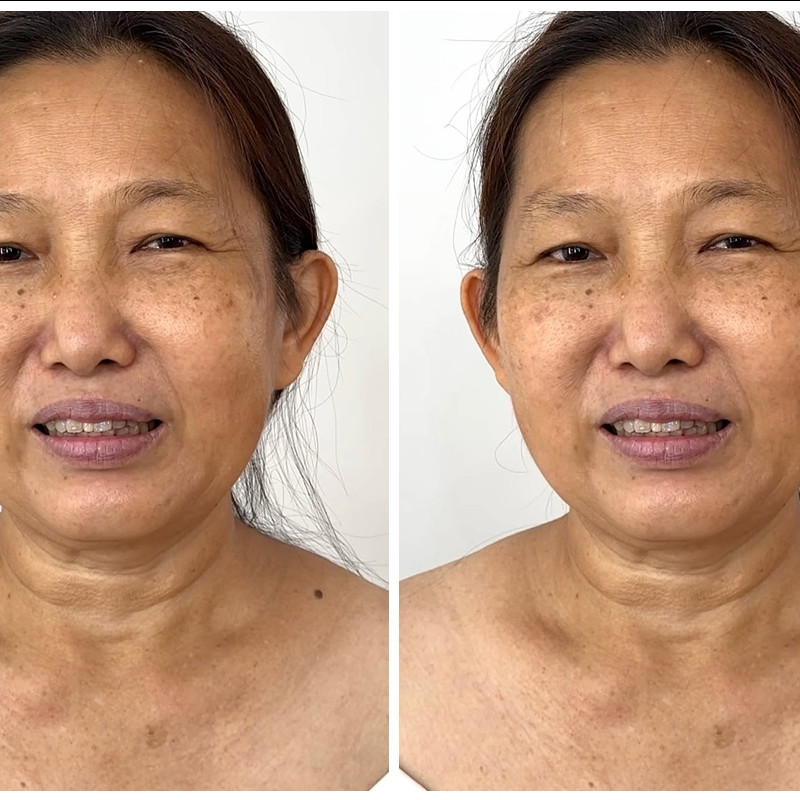 Awalnya tampak pucat, MUA ini rias wanita bermata monolid jadi lebar, hasil makeupnya bak beda orang