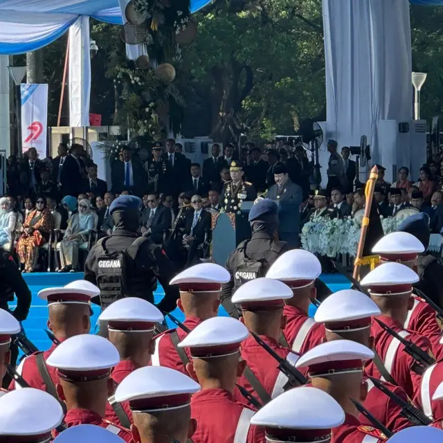 Pidato Prabowo saat HUT Bhayangkara ke-79: Polisi harus rasakan penderitaan rakyat