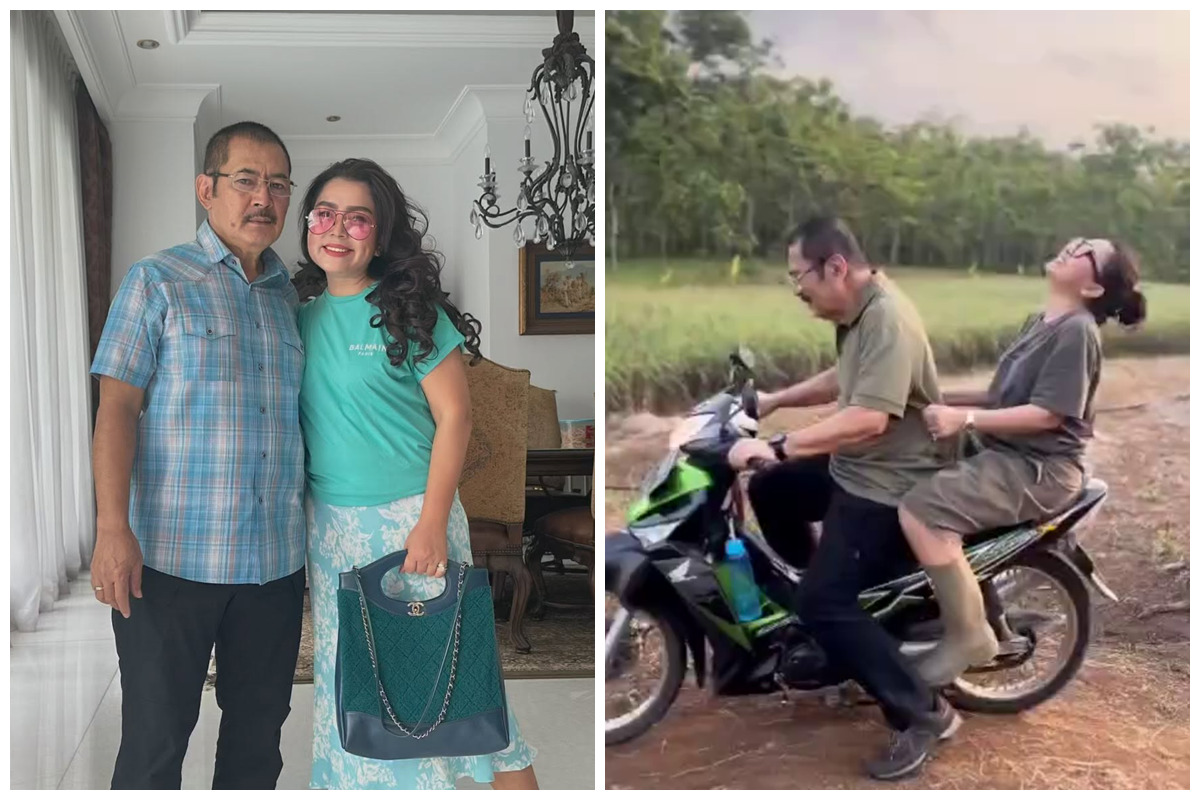 9 Potret Mayangsari boncengan naik motor dengan suami di kampung, tunjukkan bahagia itu sederhana