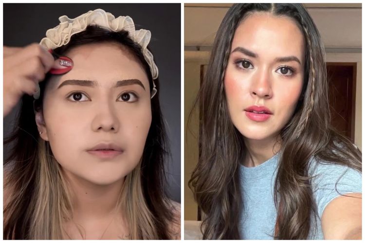 Cewek berwajah bulat ini dandan demi imitate makeup Raisa, endingnya mirip pol bak saudara kembar