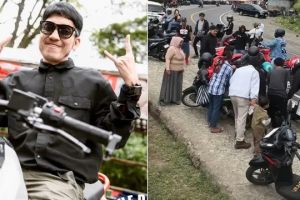 Desta jatuh saat touring motor di Lombok, begini kronologi dan kondisinya sekarang
