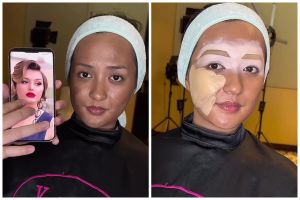Request makeup Hollywood classic, transformasi cewek sawo matang ini bikin lupa wajah asli