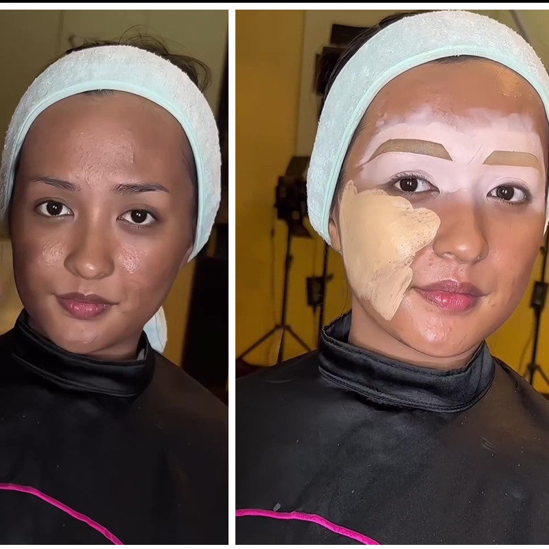 Request makeup Hollywood classic, transformasi cewek sawo matang ini bikin lupa wajah asli
