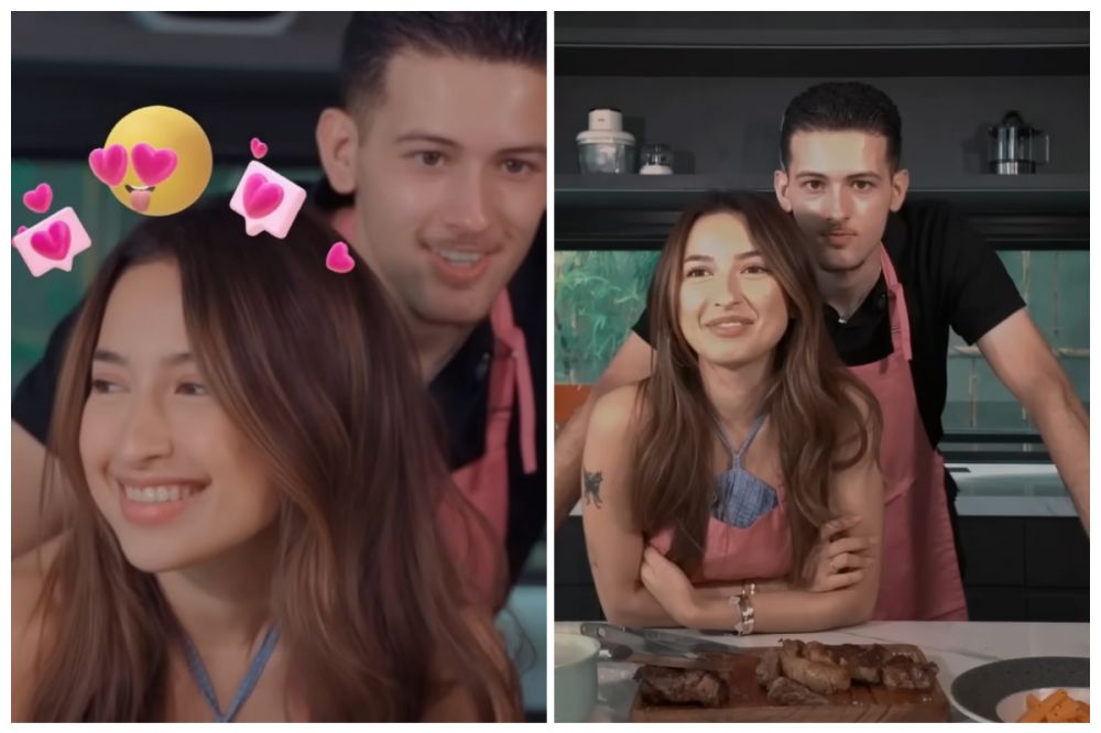 Pertama kali masak bareng, Justin Hubner bikin steak buat Jennifer Coppen, dimasak dengan penuh cinta