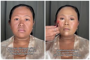 Transformasi wanita dirias soft elegan ini endingnya bikin pangling pol bak beda orang
