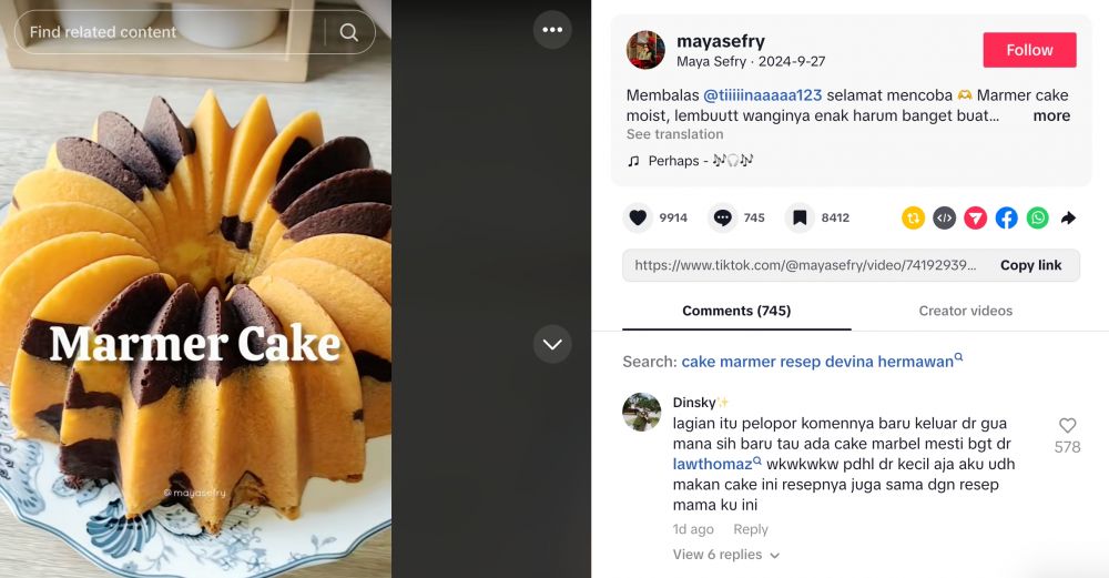 Resep bolu marmer yang tak lekang oleh waktu, jadul tapi masih lezat hingga kini