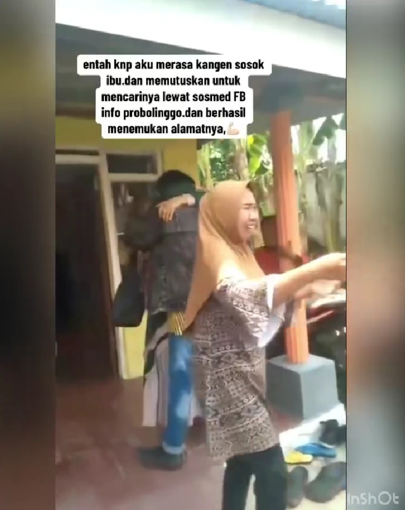Kisah haru perjuangan pria ini mencari ibu kandungnya lewat sosmed, akhirnya bertemu setelah 23 tahun