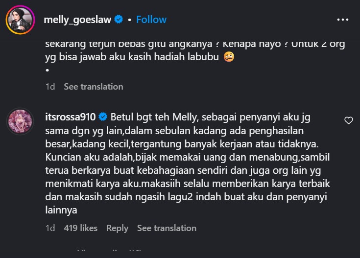 Rossa akui penghasilan dari menyanyi tak menentu, ungkap kuncinya dalam manajemen keuangan