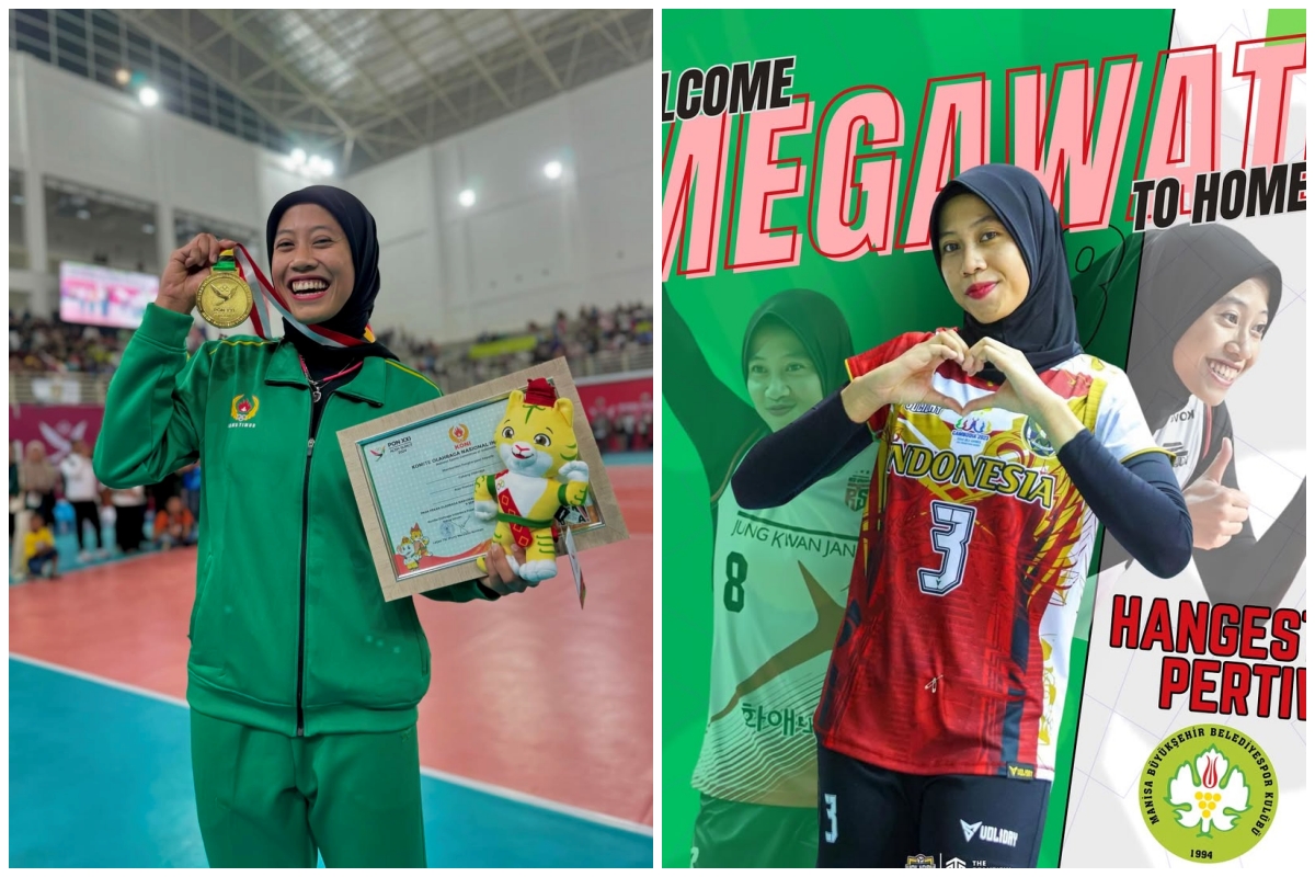 5 Fakta bergabungnya Megawati di klub voli Turki, penampilannya berhijab jadi omongan