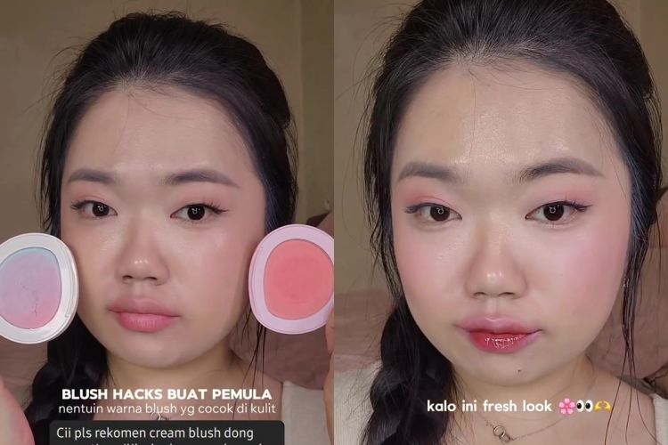 Cara baru memilih warna blush on yang cocok di kulit wajah agar hasil makeup lebih natural