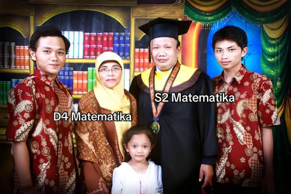 Orang tua lulusan matematika, 3 anak ini diberi nama pakai istilah matematis, kreatifnya bikin ngakak