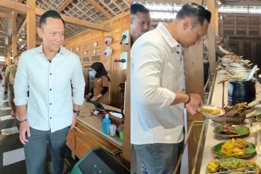 AHY kulineran di Magelang, resep es tape susu segar pilihannya ini ternyata gampang dibuat