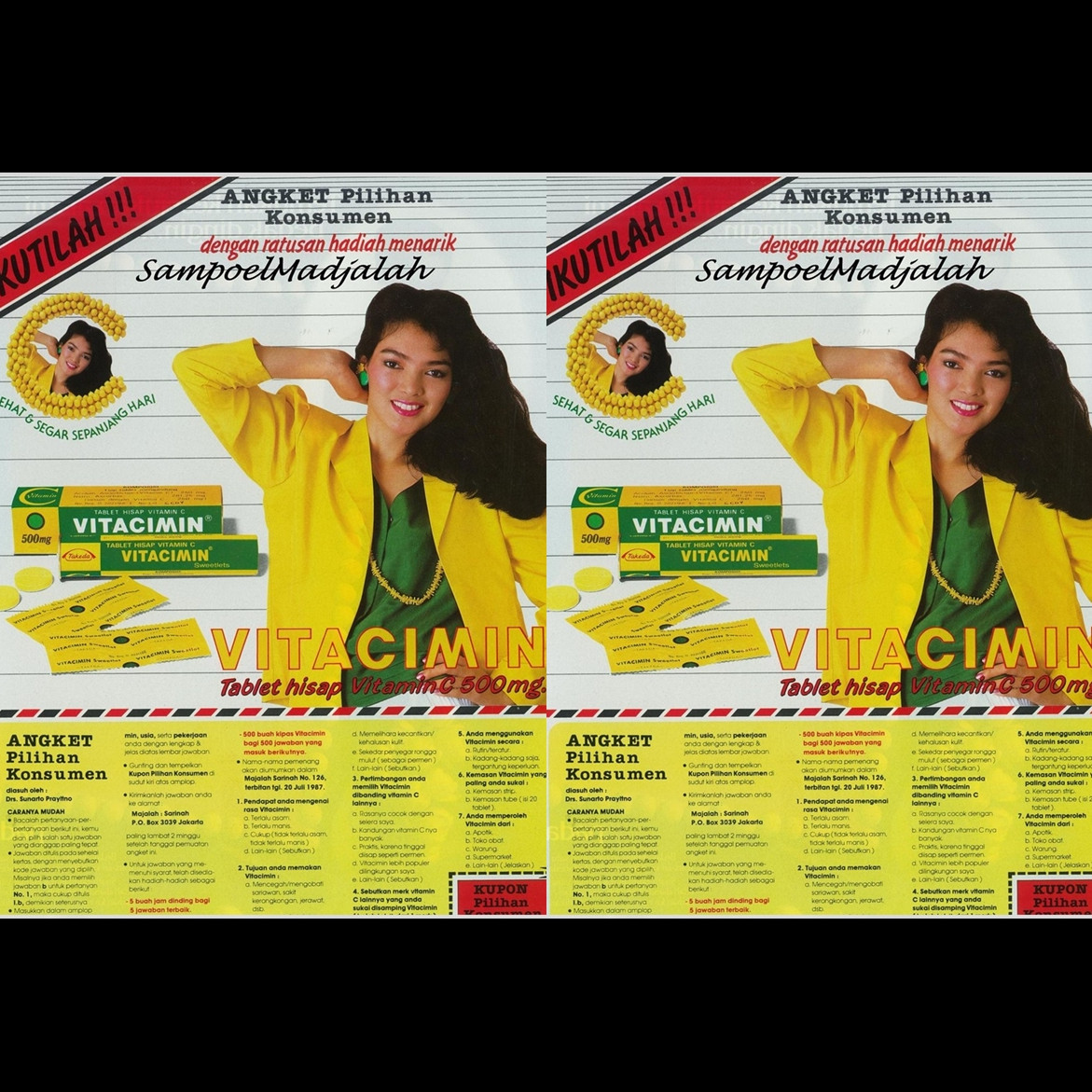 Dulu model top era 80-an, intip 9 potret memikat masa muda bintang iklan vitamin C