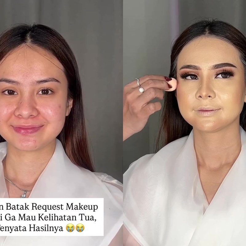Pengantin ini request makeup bold tanpa medok, hasilnya flawless bikin sang MUA banjir pujian