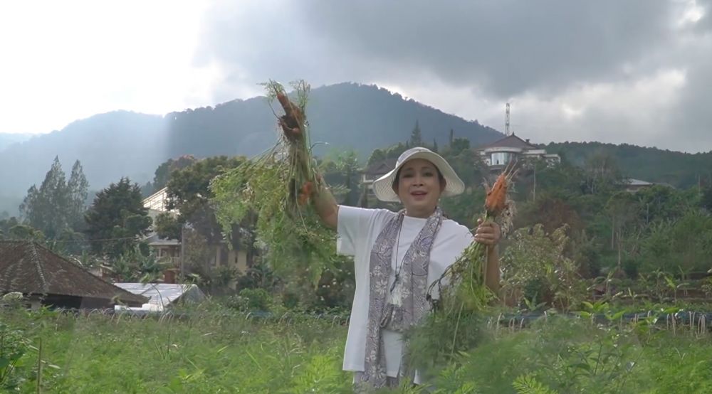 Dari stroberi sampai selada, intip 7 potret segarnya hasil panen dari kebun pribadi Titiek Soeharto